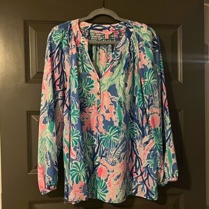 EUC Lilly Pulitzer Elsa top - size XL